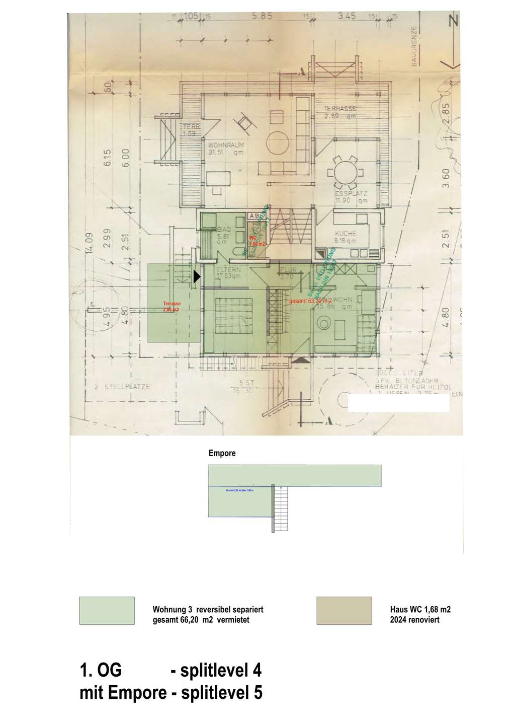 Grundriss Obergeschoss